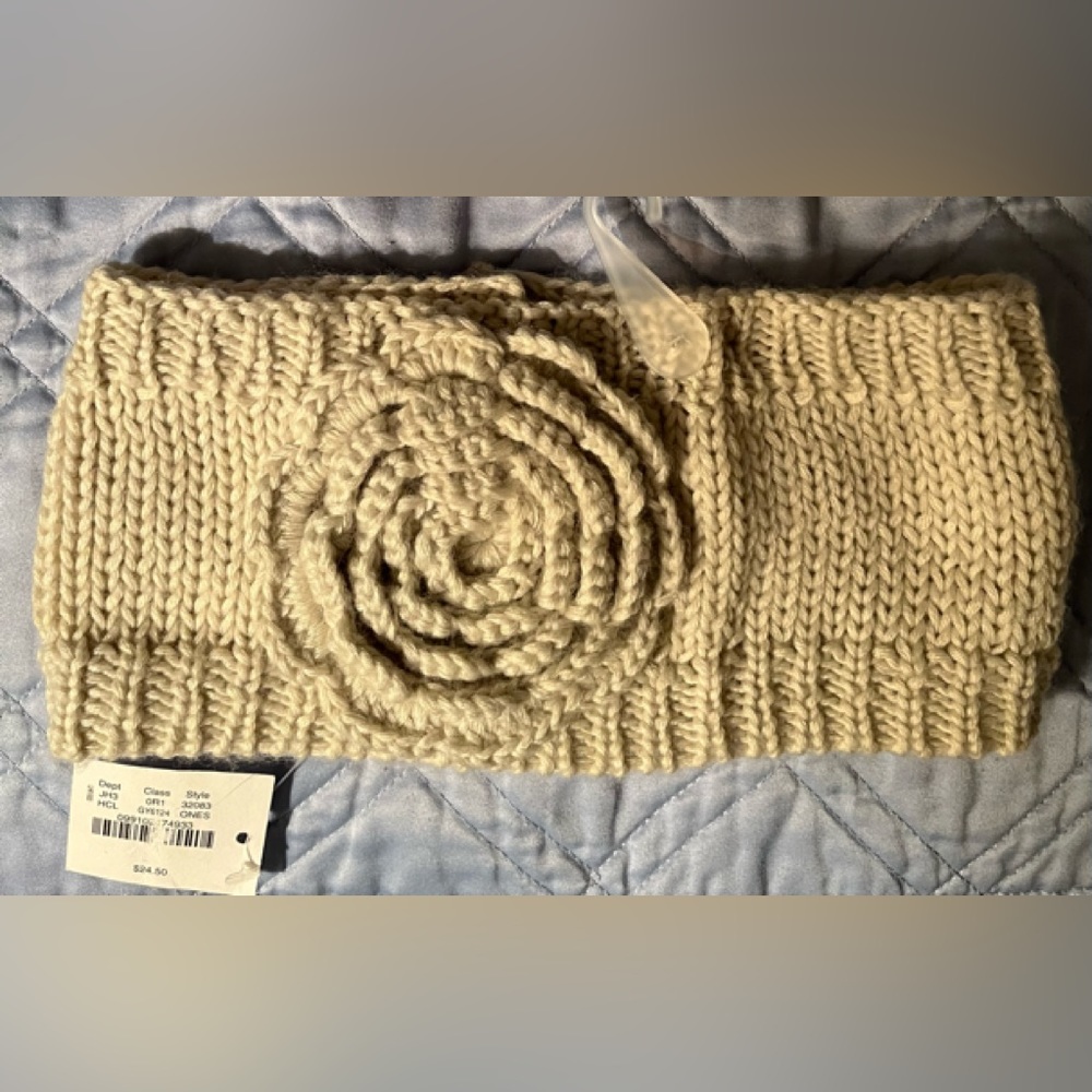 J. Crew Knit Headband Beige NWT